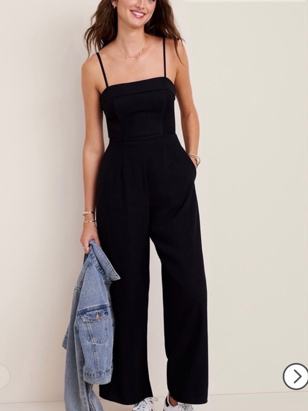 Black Wide-Leg Jumpsuit